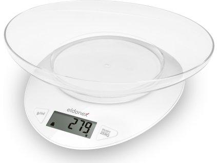 ELDONEX WhiteStar kuchyňská váha, 5 kg, bílá