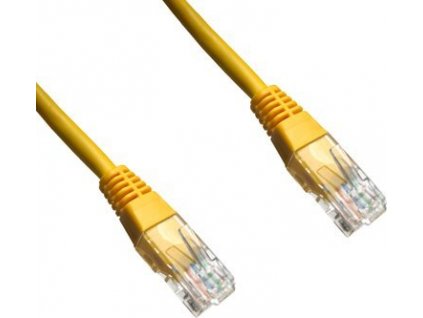 PATCH KABEL Patch kabel UTP CAT6 0,5m žlutý