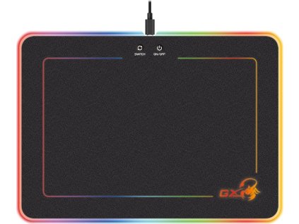 GENIUS GX GAMING podložka pod myš GX-Pad 600H RGB/ 350 x 250 x 5,5 mm/ tvrdá/ USB/ RGB podsvícení