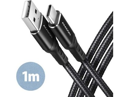 AXAGON BUCM-AM10AB, HQ kabel USB-C <-> USB-A, 1m, USB 2.0