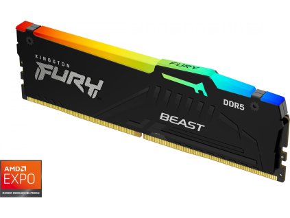 Kingston Fury Beast DIMM DDR5 16GB 6000MHz RGB, AMD EXPO