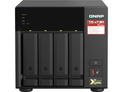 QNAP TS-473A-8G (Ryzen 2,2GHz / 8GB RAM / 4x SATA / 2x M.2 NVMe slot / 2x 2,5GbE / 2x PCIe / 4x USB)