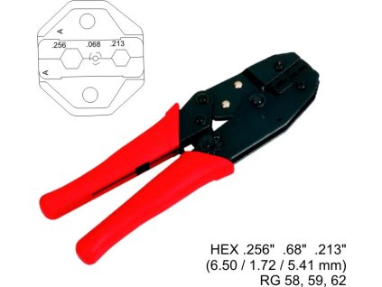 datacom krimpovaci kleste koax rg 58 rg 59 ien14500