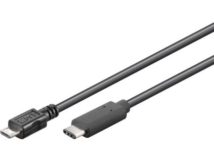 premiumcord kabel usb konektor c male usb 2 0 micro b male cerny 0 6m ien459697