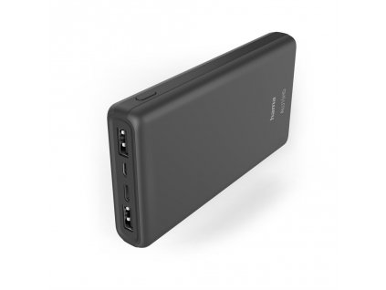 Hama ALU15HD, powerbank, 15000 mAh, 3 výstupy: 1x USB-C, 2x USB-A, hliníkové provedení, antracitová