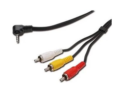 video audio kabel stereo 3 5mm 4 pinovy 3x cinch rca stineny m m 1 5m ien295578