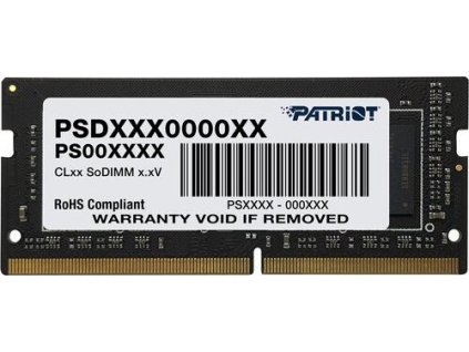 PATRIOT Signature 16GB DDR4 2666MHz / SO-DIMM / CL19 / 1,2V