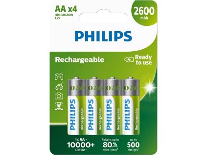 PHILIPS R6B4B260/10 AA Nabíjecí baterie (4ks)