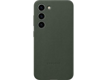 Samsung Kožený zadní kryt pro Samsung Galaxy S23 Green