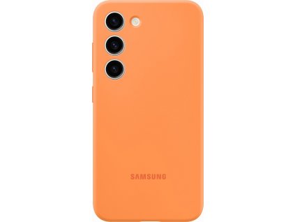 Samsung Silikonový zadní kryt pro Samsung Galaxy S23+ Orange