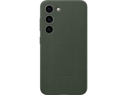 Samsung Kožený zadní kryt pro Samsung Galaxy S23+ Green
