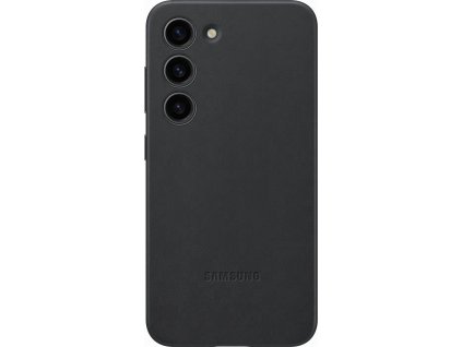 Samsung Kožený zadní kryt pro Samsung Galaxy S23+ Black