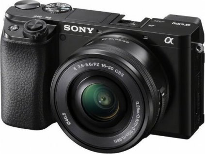 Sony Alpha A6100, černá, objektiv 16-50mm