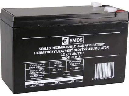 bezudrzbovy oloveny akumulator 12v 9ah faston 6 3mm rbc17 ien247005