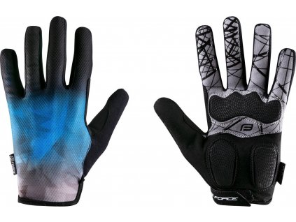 FORCE MTB CORE letní rukavice, modré vel.XL