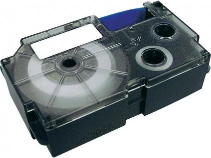 Páska do štítkovače Casio XR-18WE1, bílá/černá, 18 mm