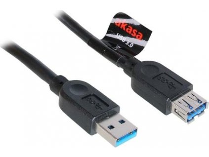 AKASA kabel USB 3.0 USB-A 1.5m prodlužovací (A-M/A-F)