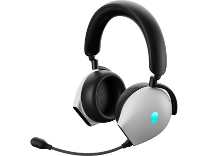 DELL AW920H/ Alienware Tri-Mode Wireless Gaming Headset/ bezdrátová sluchátka s mikrofonem/ stříbrný