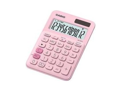 Casio MS 20 UC PK Stolní kalkulačka, růžová
