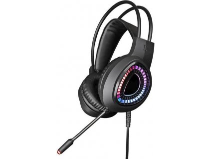 Omega VARR RGB herní sluchátka s mikrofonem USB černé VH8010