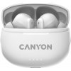 CANYON TWS8W Bluetooth bezdrátová sluchátka s mikrofonem, bílá