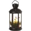 led dekorace vanocni lucerna se svickami cerna 35 5 cm 3x c vnitrni vintage ig449660