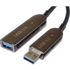 PremiumCord USB3.0 + 2.0 prodlužovací optický AOC kabel A/Male - A/Female 10m