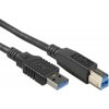 Kabel USB 3.0 Super-speed 5Gbps A-B, 9pin, 0,5m