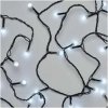 LED vánoční cherry řetěz – kuličky, 20 m, venkovní i vnitřní, studená bílá, časovač