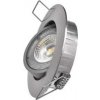 LED bodové svítidlo SIMMI stříbrné, kruh 5W teplá bílá