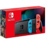 Nintendo Switch console with neon red&blue Joy-Con