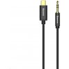 Baseus Yiven Series audio kabel USB-C / 3,5mm Jack 1,2m, černá