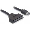 Delock kabel eSATAp na SATA 22 pin délka 0,5m, pro 2,5" i 3,5" HDD (84402)