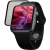 Ochranné tvrzené sklo FIXED 3D Full-Cover pro Apple Watch 44mm s aplikátorem, s lepením přes celý displej, černé