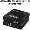 PremiumCord 4K@60Hz HDMI nekompresovaný extender na 120m přes LAN, over IP