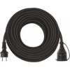 Venkovní prodlužovací kabel 25m / 1 zásuvka / černý / guma-neopren / 230 V / 2,5mm2