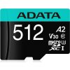 ADATA Premier Pro microSDXC 512GB Class 10 UHS-I U3 100/80MB/s + SD adaptér