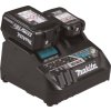 Makita DC18RE nabíječka Li-ion 1xLXT+ 1xCXT 12/18V pro rychlé nabíjení