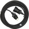 Venkovní prodlužovací kabel 20m / 1 zásuvka / černý / guma / 230 V / 1,5mm2