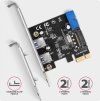 axagon pceu 232rs pcie radic 2 2x usb 5gbps port sata napajeni sp lp obr galerie big ies85839709