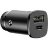 nabijecka do auta baseus 30w 1x usb 1x usb c cerna ien549965