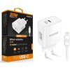 rychla nabijecka usb c aligator pd 20w s kabelem usb c lightning iphone bila ien552802