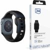 3mk silicone watch strap pro apple 42 44 45 49 mm black ien528388