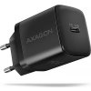 axagon acu pd30 sil nabijecka do site 30w 1x port usb c pd3 0 pps qc4 sfc afc apple cerna ien524043