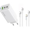 colorway 2x usb c 1x usb a sitova nabijecka gan pd pps 65w vcetne 2x kabelu usb c usb c usb c lightning bila ien563390