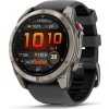hod gps garmin fenix 8 pro 51 mm amoled sapphire titanium se silikonovym reminkem graphite black ien563660