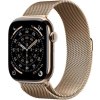 apple watch series 11 gps cellular 46mm gold titanium case with gold milanese loop m l ien563043