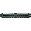 datacom patch panel 10 utp 12 port cat6 dual 1u bk ien156588
