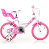 dino bikes 164rn bila ruzovy potisk 16 divci kolo ien449097