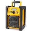 nedis digitalni radio stolni provedeni vykon 15w fm bluetooth ipx5 napajeni z baterie sitove napajeni cerno zlute ien485839